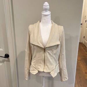 Michele Cream Leather Jacket